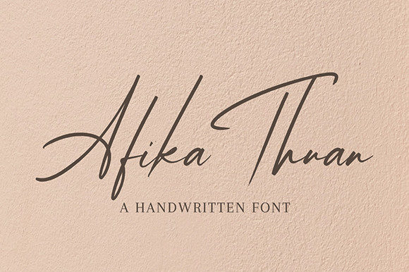 Afika Thuan: Elegant Script Font