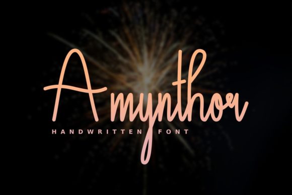 Amynthor: A Flowing Script Font