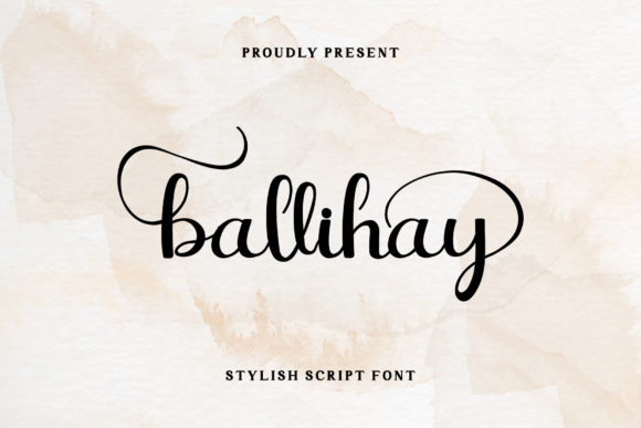 Ballihay: A Elegant Handwritten Font