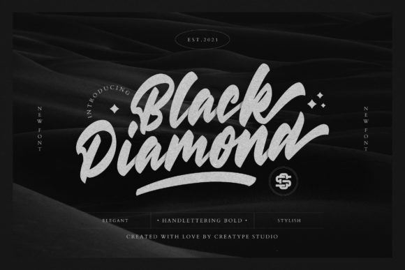 Black Diamond Font for Web Design