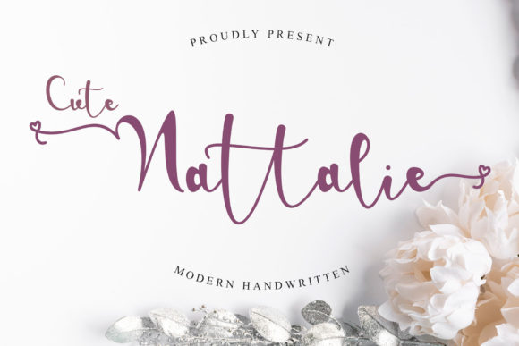 Cute Nattalie Font for Craft Projects