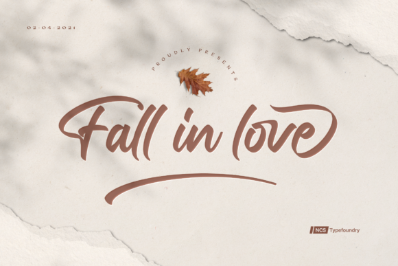 Fall in Love Font: Elegant Script for Craft Projects