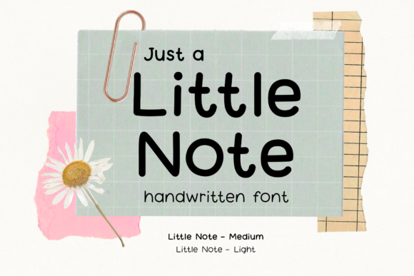 Little Note: A Cute Handwritten Font for Creative Projects