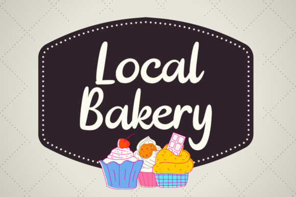 Local Bakery Font for Creative Makers