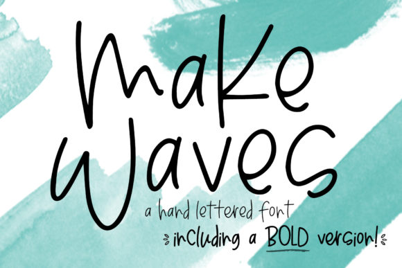 Make Waves: A Font That Makes a Splash