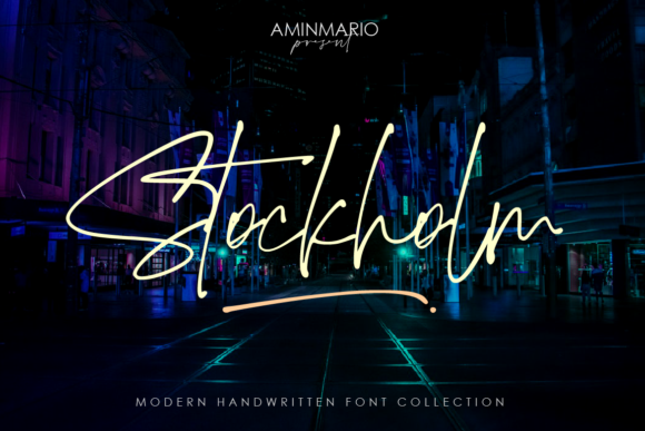 Stockholm Font: Elegant Script for Crafters