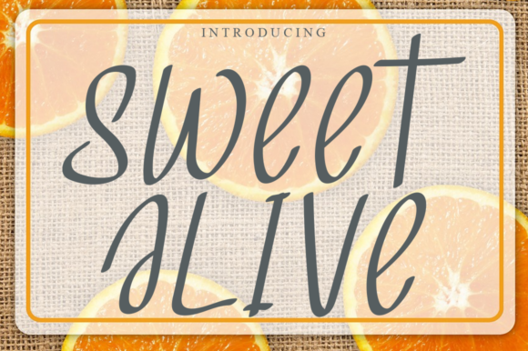 Sweet Alive Font for Web Design