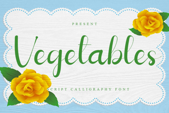 Vegetables Font Review
