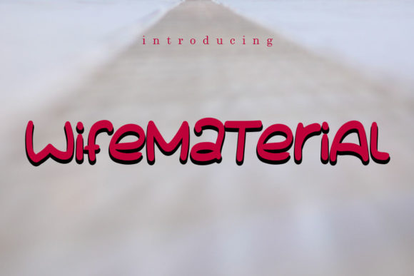 Wife Material Font Review