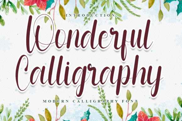 Wonderful Calligraphy: A Font for Elegant Expression